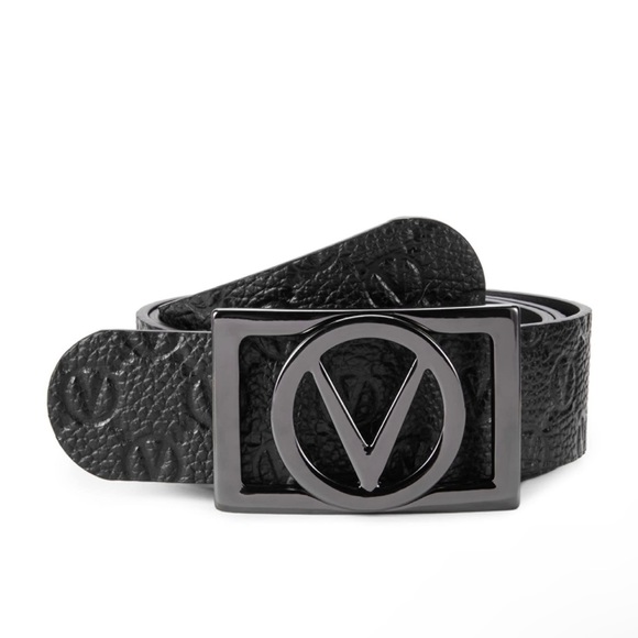 VALENTINO BY MARIO VALENTINO LOGO LEATHER BELT